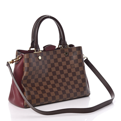 Louis Vuitton Damier Ebene Cuir Taurillon Brittany Bordeaux 3 of 8