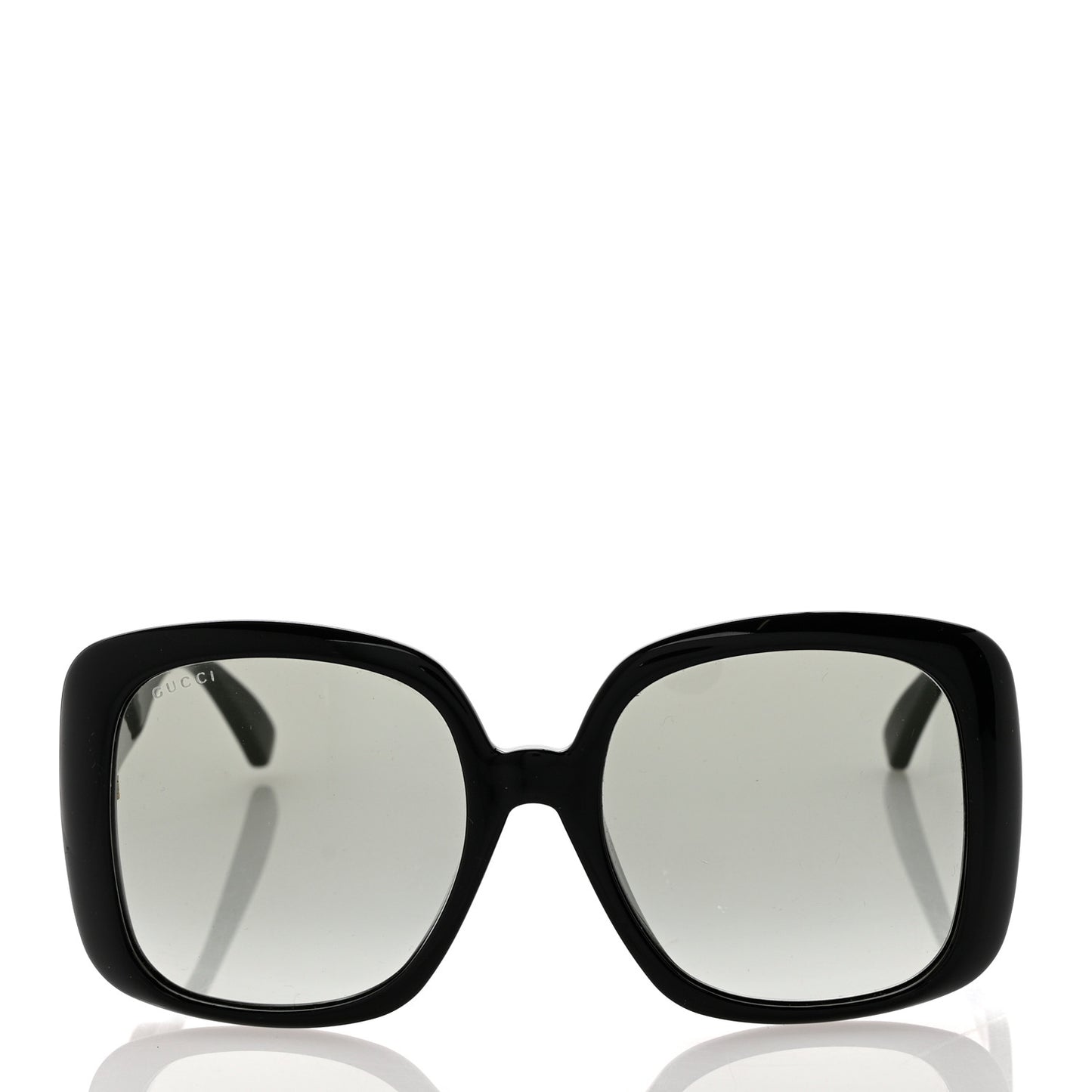 Acetate Oversized Square GG Web Sunglasses GG0714SA Black