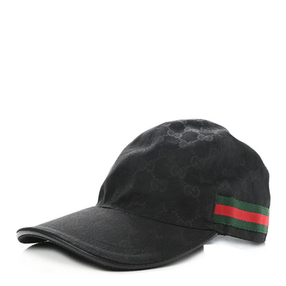 Gucci Monogram Web Baseball Hat M Black 1 of 10