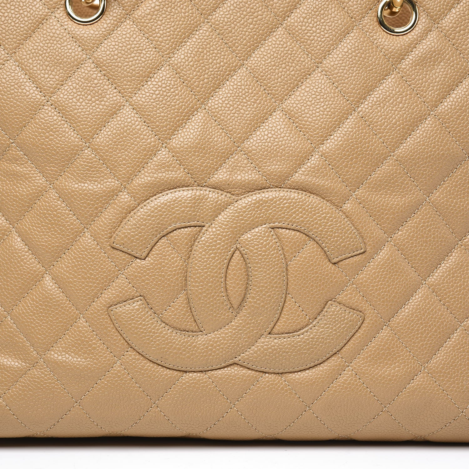 Chanel Caviar Quilted Grand Timeless Tote GTT Beige 11 of 11