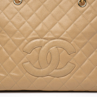 Chanel Caviar Quilted Grand Timeless Tote GTT Beige 11 of 11