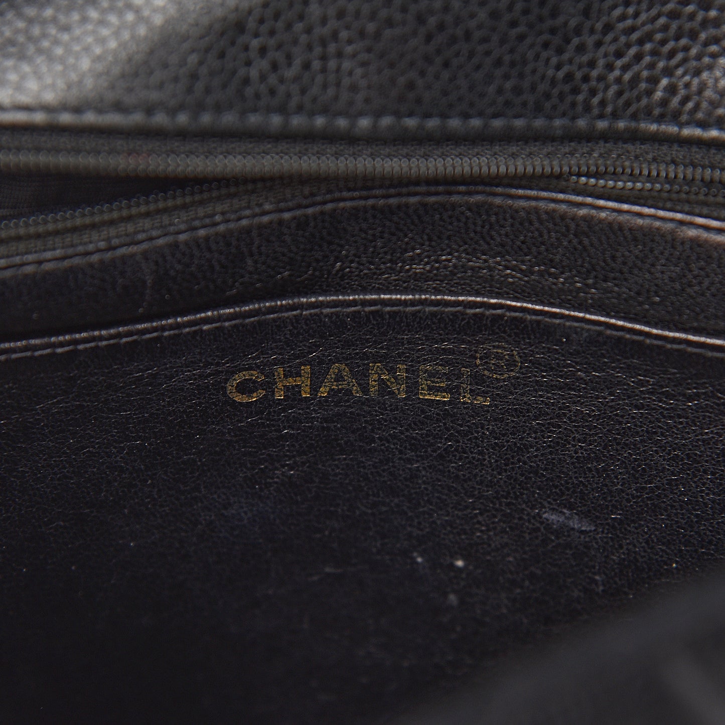 Caviar Quilted Small Single Flap Black