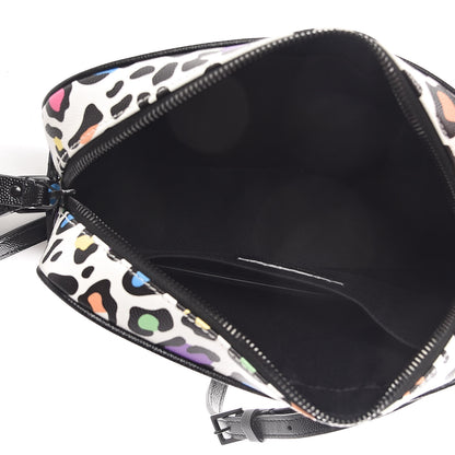 Saint Laurent Grain De Poudre Medium Classic Monogram Multicolor Leopard Print Camera Bag Black 5 of 11