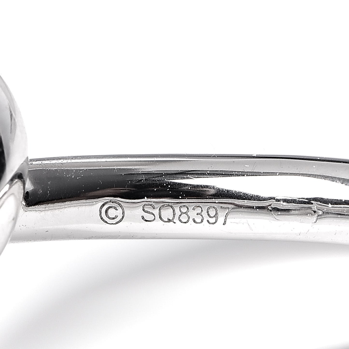 18K White Gold Diamond Entrelaces Ring 48 4.5