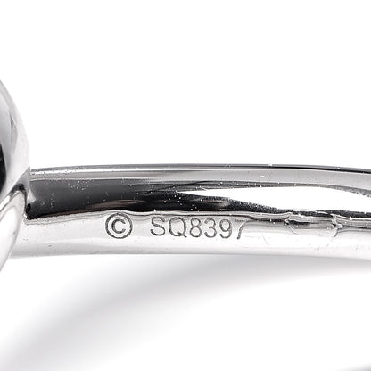 Cartier 18K White Gold Diamond Entrelaces Ring 48 4.5 6 of 6