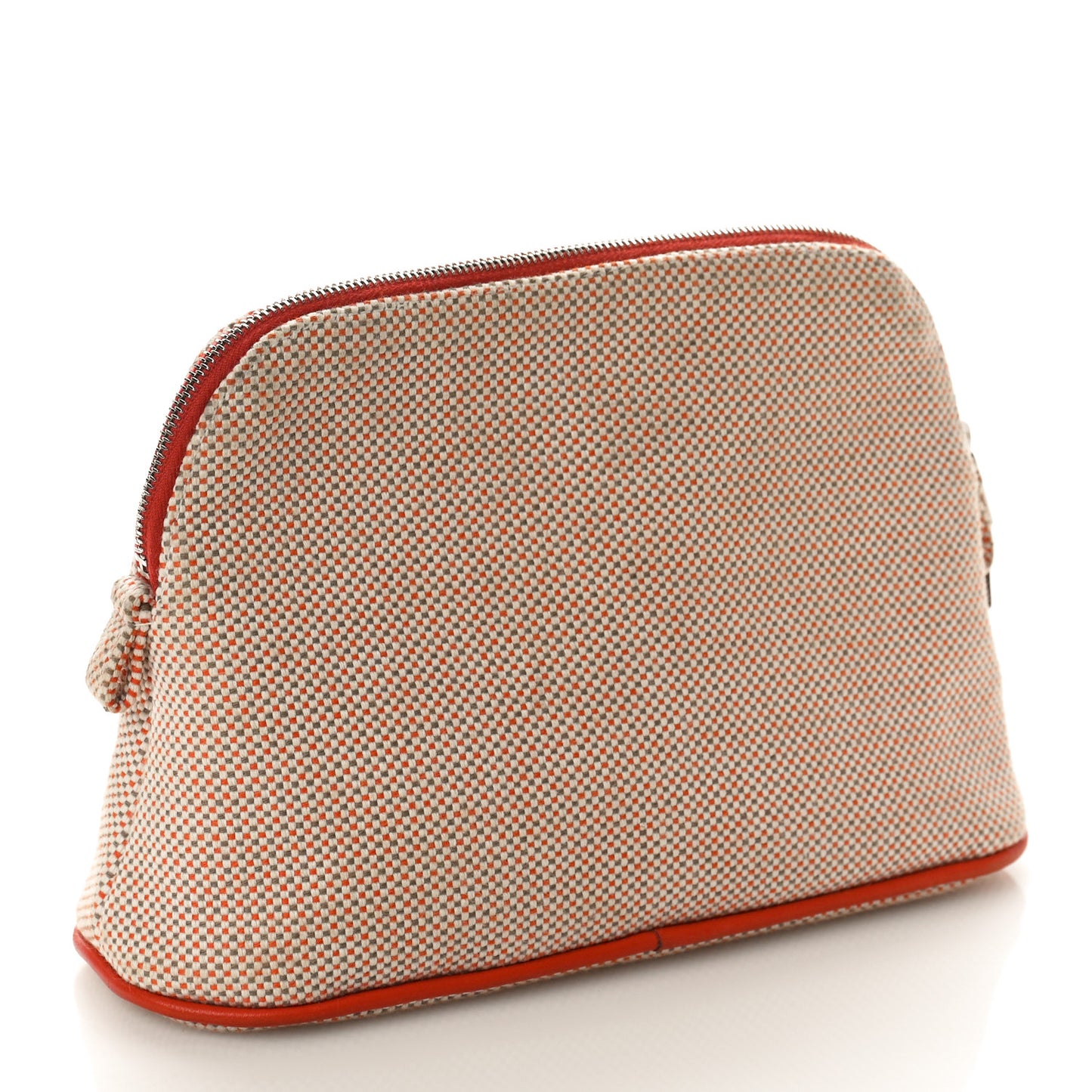 Cotton Canvas Crazy H Mini Bolide Case Orange Ficelle