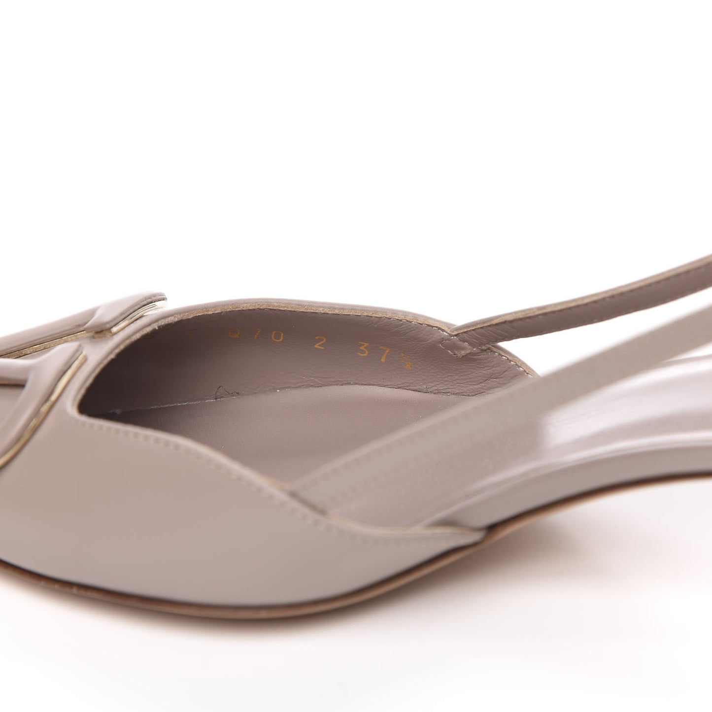 Calfskin Tonal Vlogo Slingback 40mm Pumps 37.5 Poudre