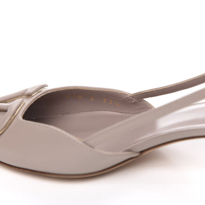 Valentino Garavani Calfskin Tonal Vlogo Slingback 40mm Pumps 37.5 Poudre 8 of 8