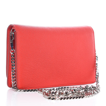 Givenchy Sugar Goatskin Pandora Chain Wallet Red 3 of 8