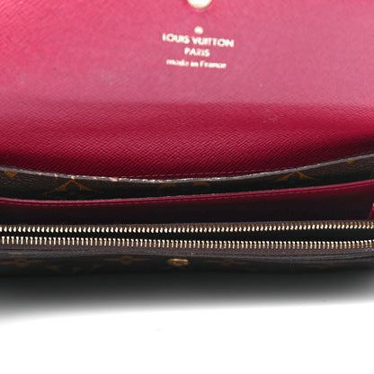 Louis Vuitton Monogram Emilie Wallet Fuchsia 4 of 4