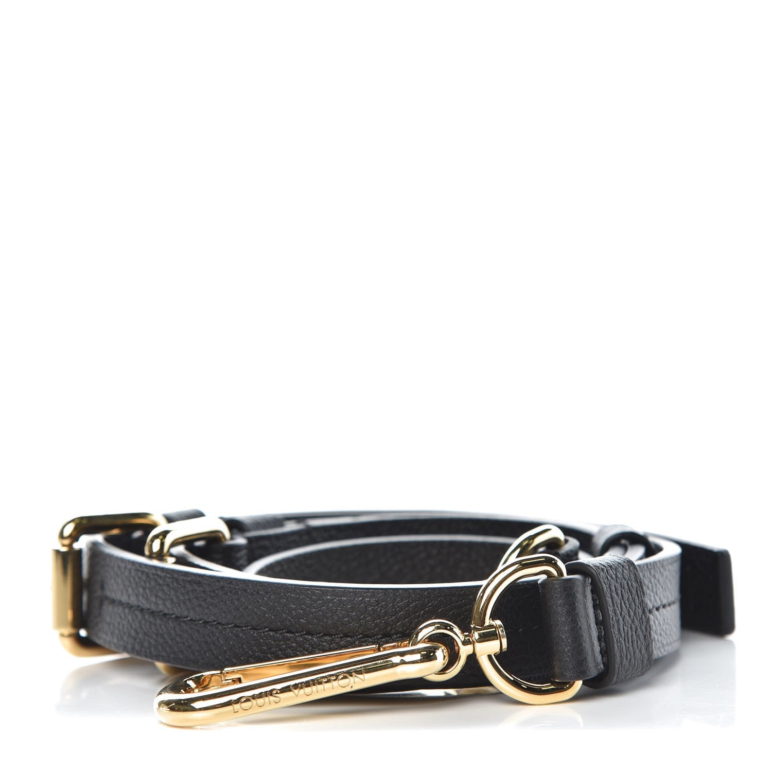 Louis Vuitton Calfskin Speedy Bandouliere Shoulder Strap Black 1 of 3