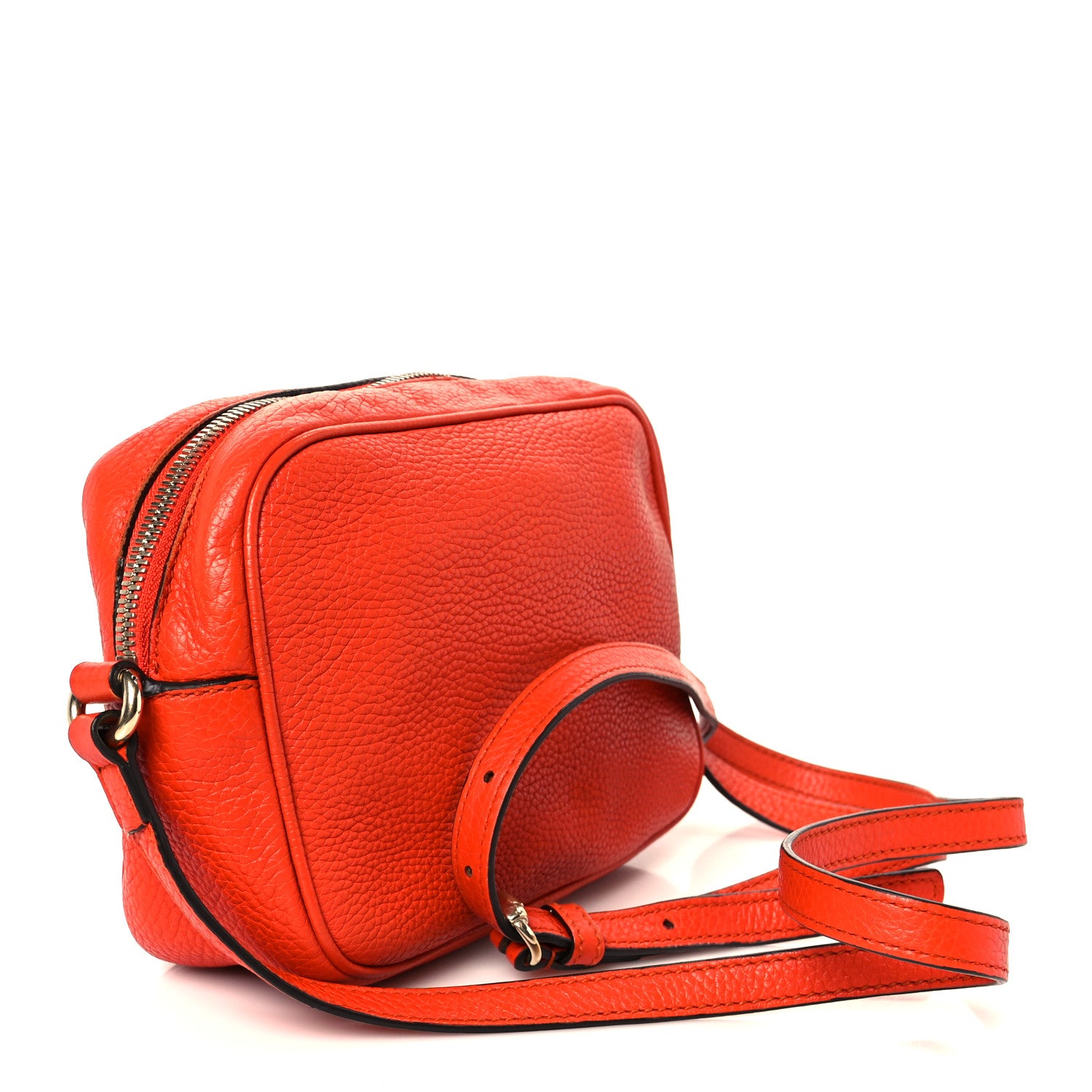 ディスコバッグ Gucci Pebbled Calfskin Small Soho Disco Bag Sun Orange 1769325