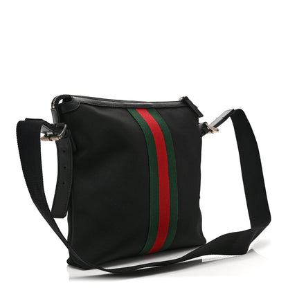 Gucci Techno Canvas Web Messenger Bag Black 3 of 11