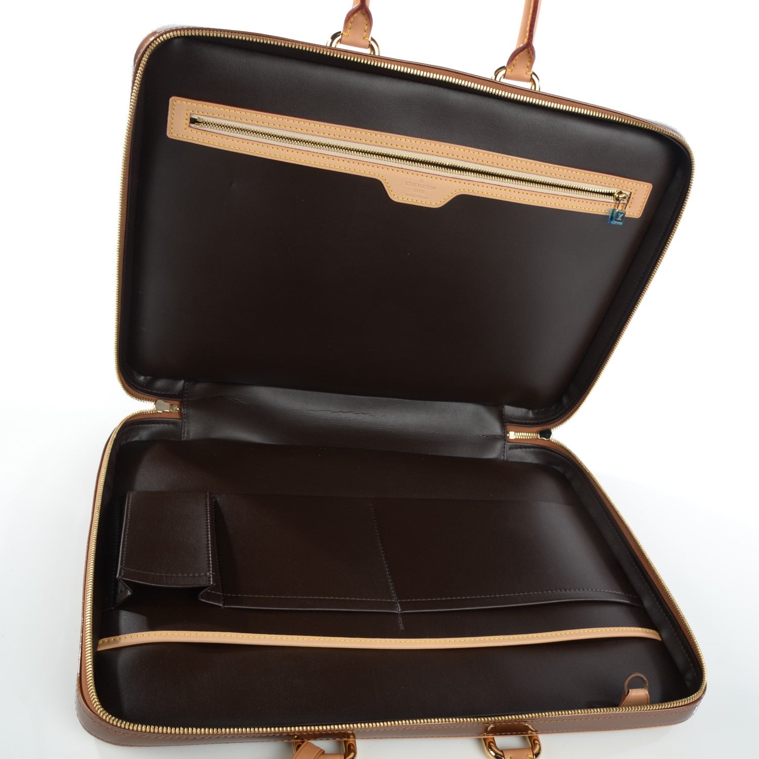 Louis Vuitton Vernis Vandam Briefcase Bronze 5 of 7