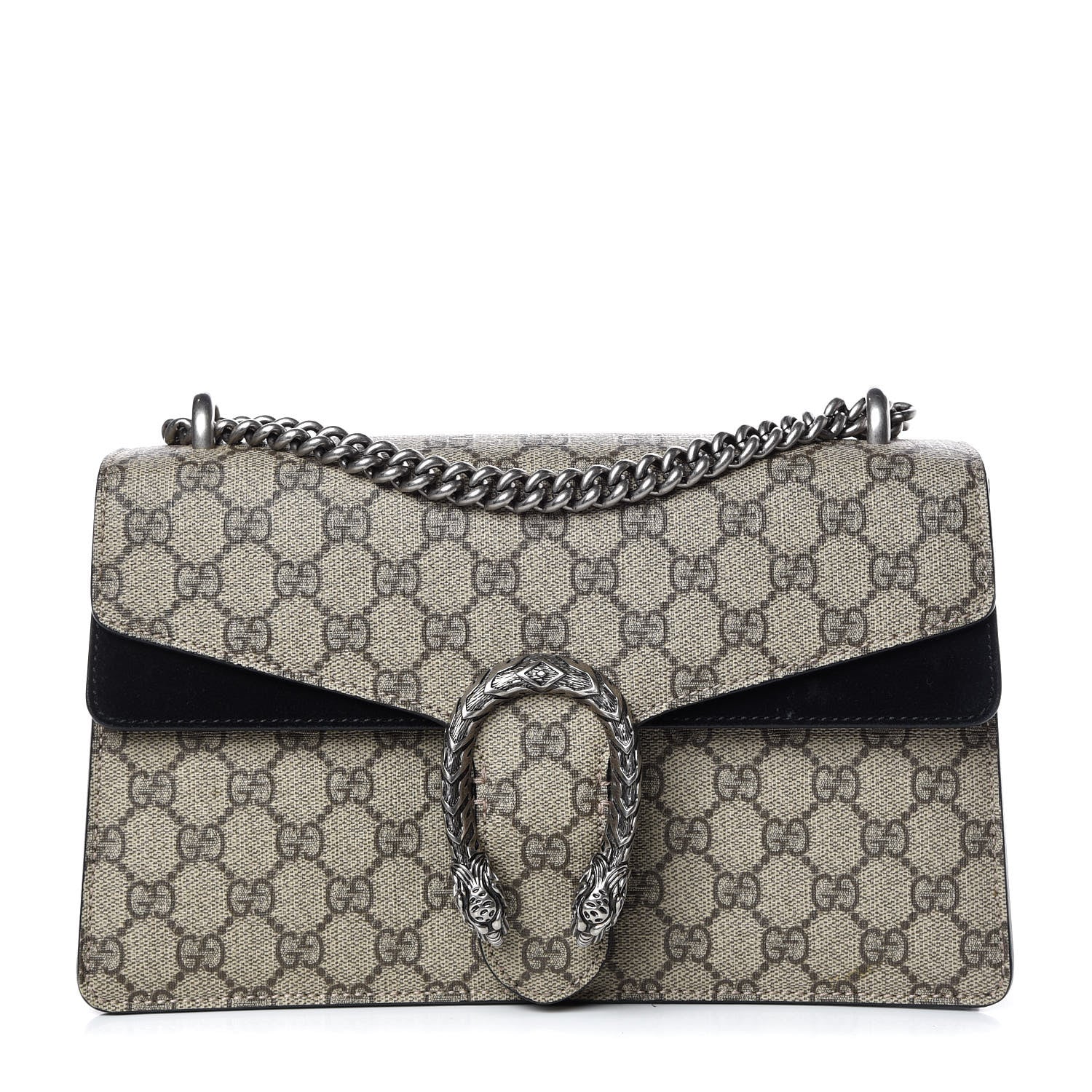 Gucci GG Supreme Monogram Small Dionysus Shoulder Bag Black 1 of 11