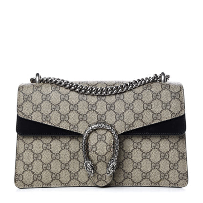 Gucci GG Supreme Monogram Small Dionysus Shoulder Bag Black 1 of 11