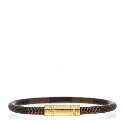 Louis Vuitton Damier Ebene Keep It Bracelet 19 1 of 5