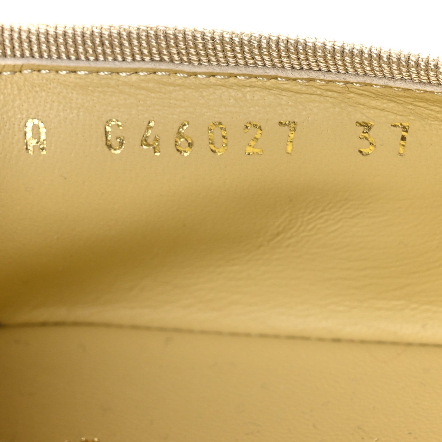 Chanel Suede Cap Toe CC Ballerina Flats 37 Light Yellow Grey 9 of 10