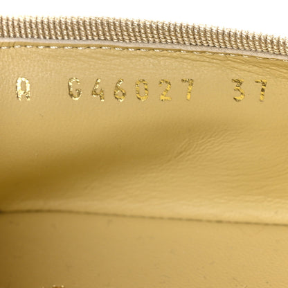 Chanel Suede Cap Toe CC Ballerina Flats 37 Light Yellow Grey 9 of 10