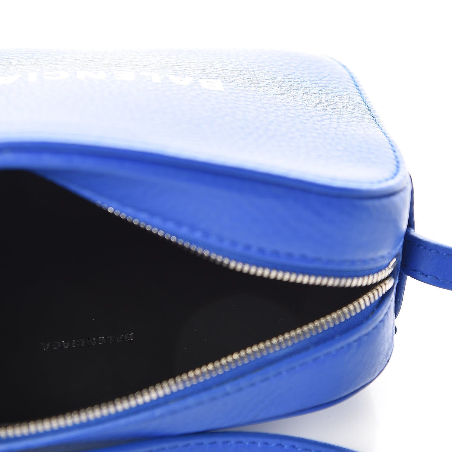 Balenciaga Smooth Calfskin Logo XS Everyday Camera Bag Bleu Prim White 4 of 8