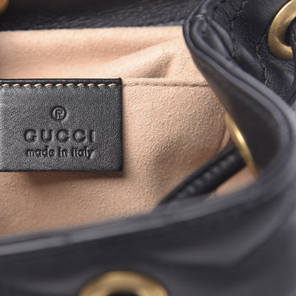 Gucci Calfskin Matelasse GG Marmont Flap Backpack Black 5 of 9