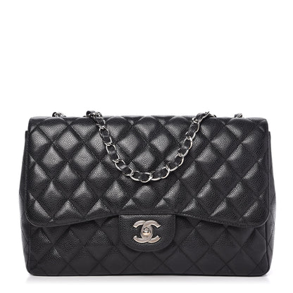 Chanel Caviar Quilted Jumbo Single Flap Black 1 of 11