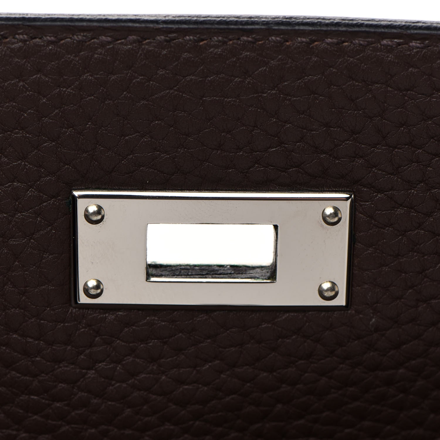 Hermes Taurillon Clemence Kelly Retourne 35 Chocolate 24 of 37