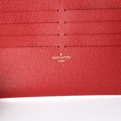 Louis Vuitton Calfskin Felicie Card Holder Insert Cherry 6 of 6