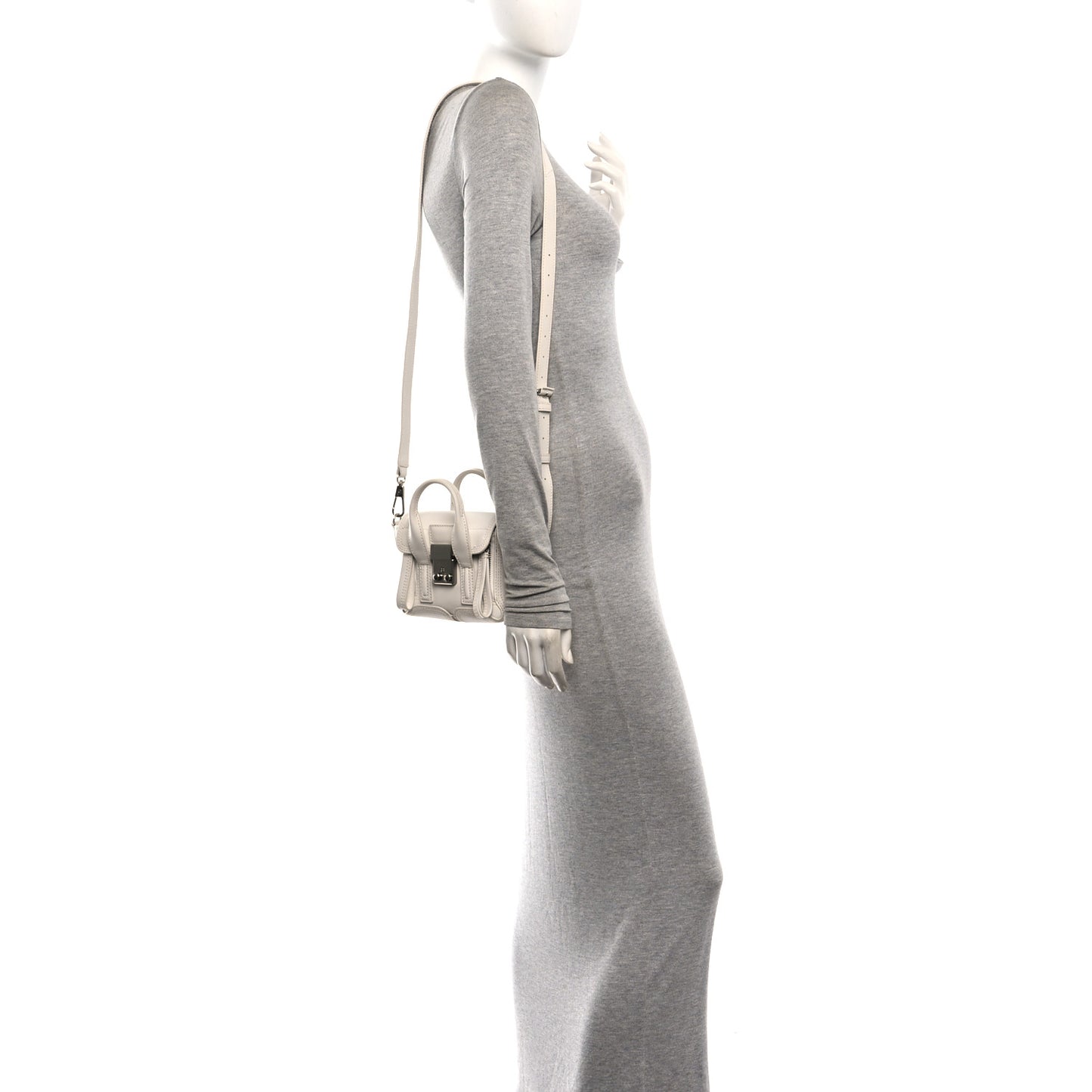Smooth Calfskin Nano Pashli Satchel White