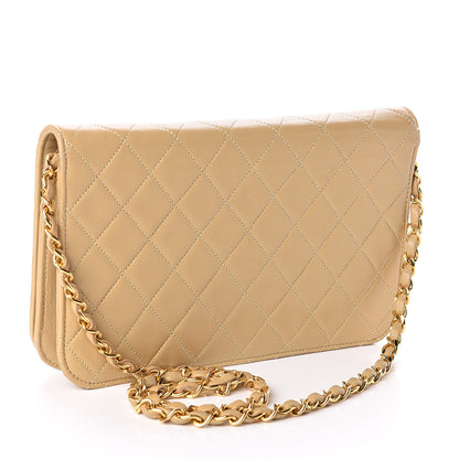 Chanel Lambskin Quilted Medium Single Flap Beige 3 of 11