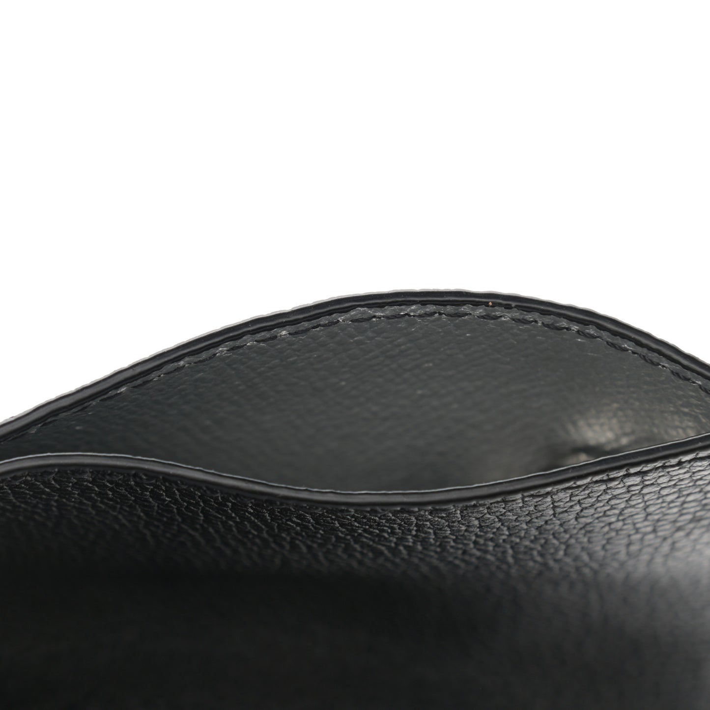 Grained Calfskin Medium Yris Shopper Tote Black