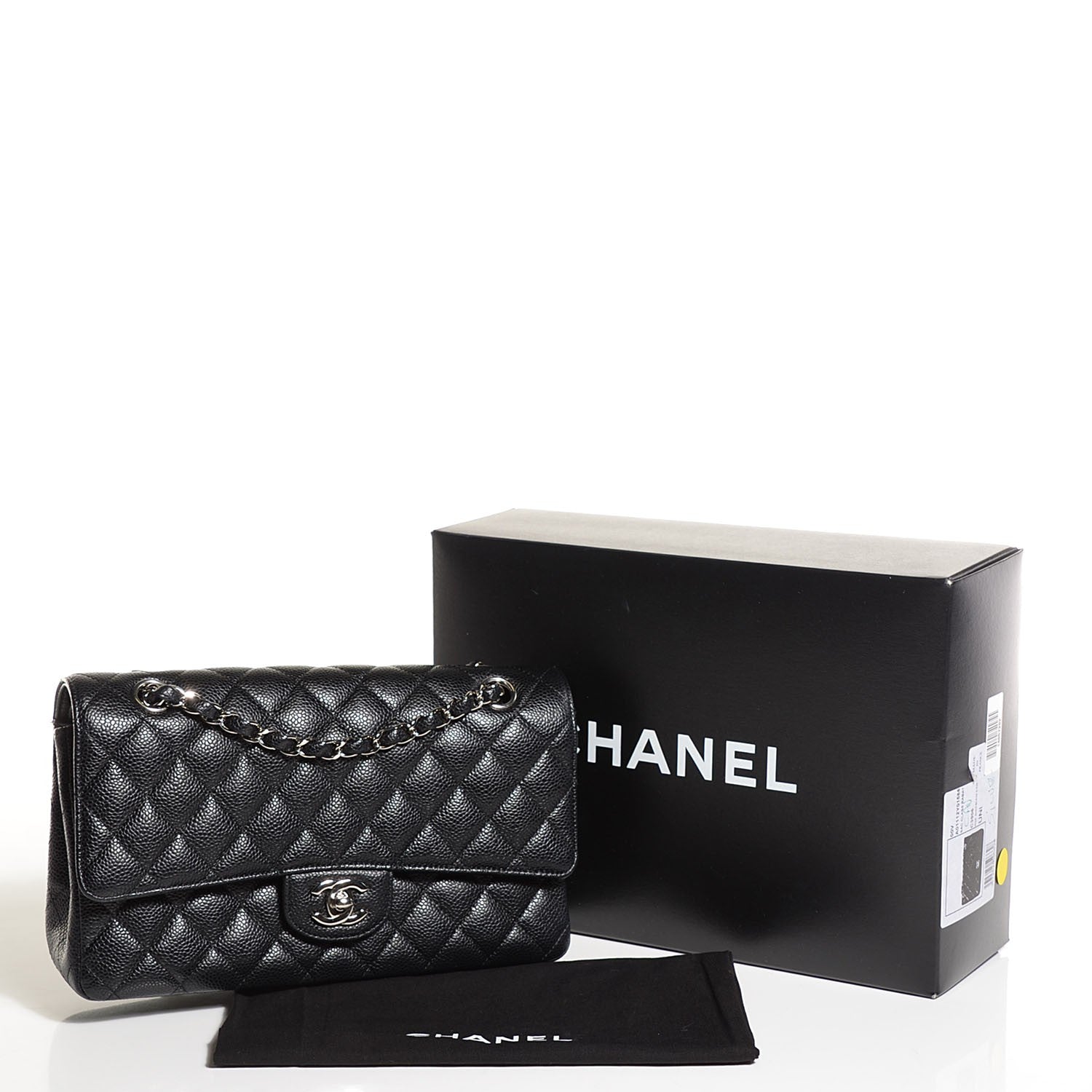 Chanel Caviar Quilted Medium Double Flap Black 10 of 10