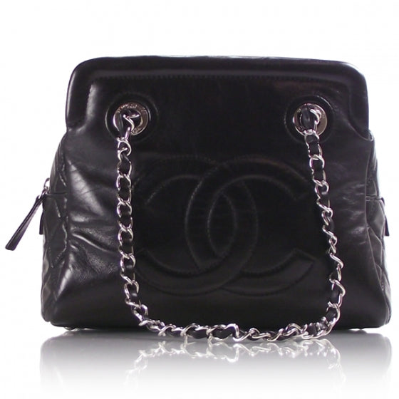 Chanel Lambskin Quilted Frame Tote 1 of 11