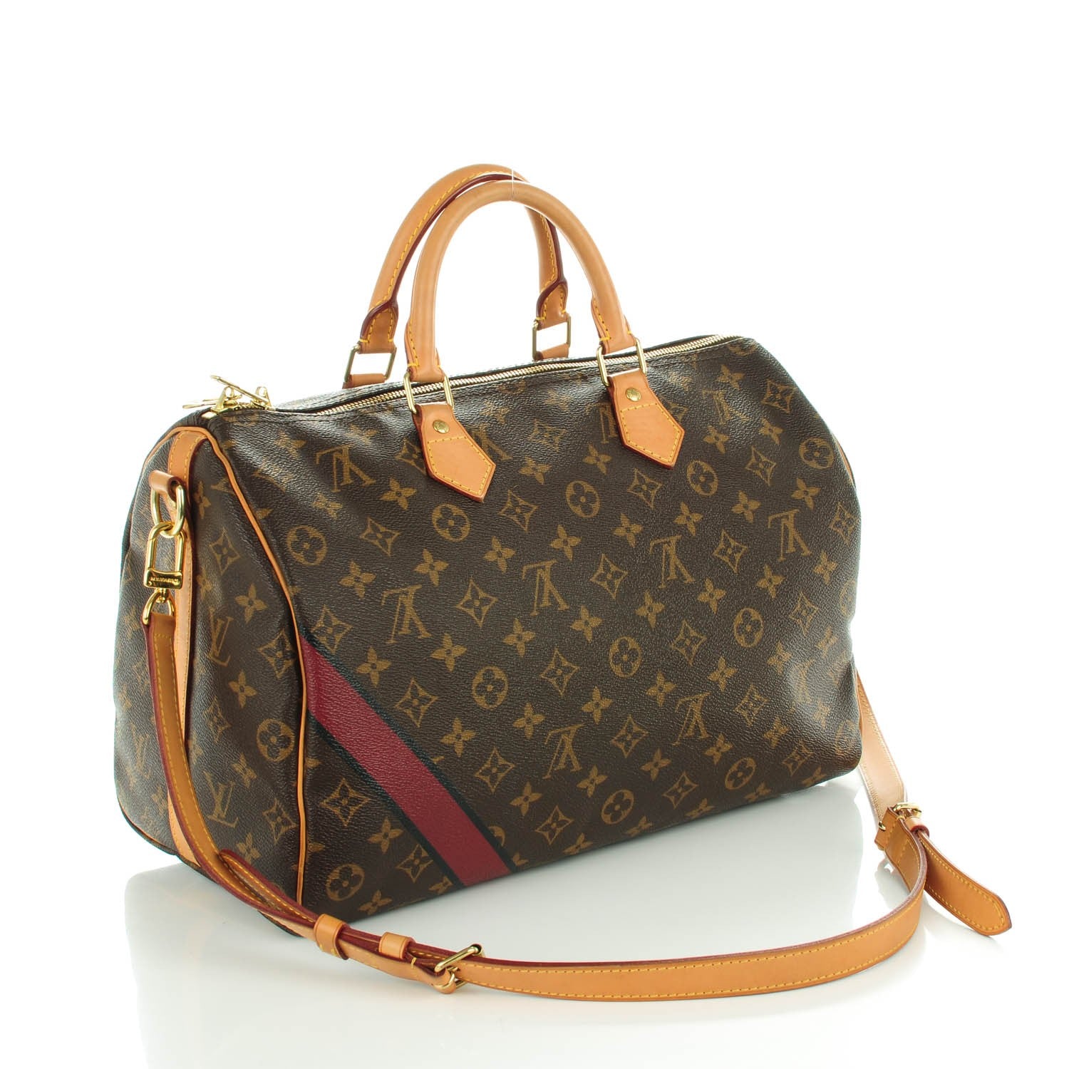 Louis Vuitton Monogram My LV Heritage Speedy Bandouliere 35 Bordeaux Black 3 of 7