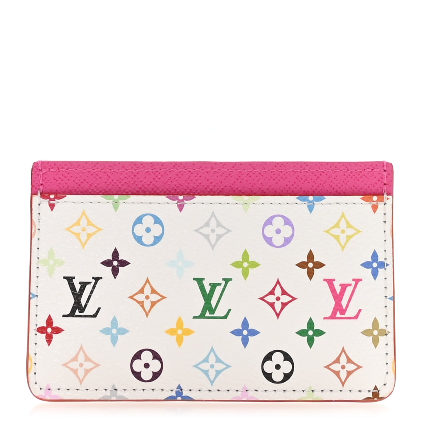 LV X TM Monogram Multicolor Card Holder Kawaii Pink