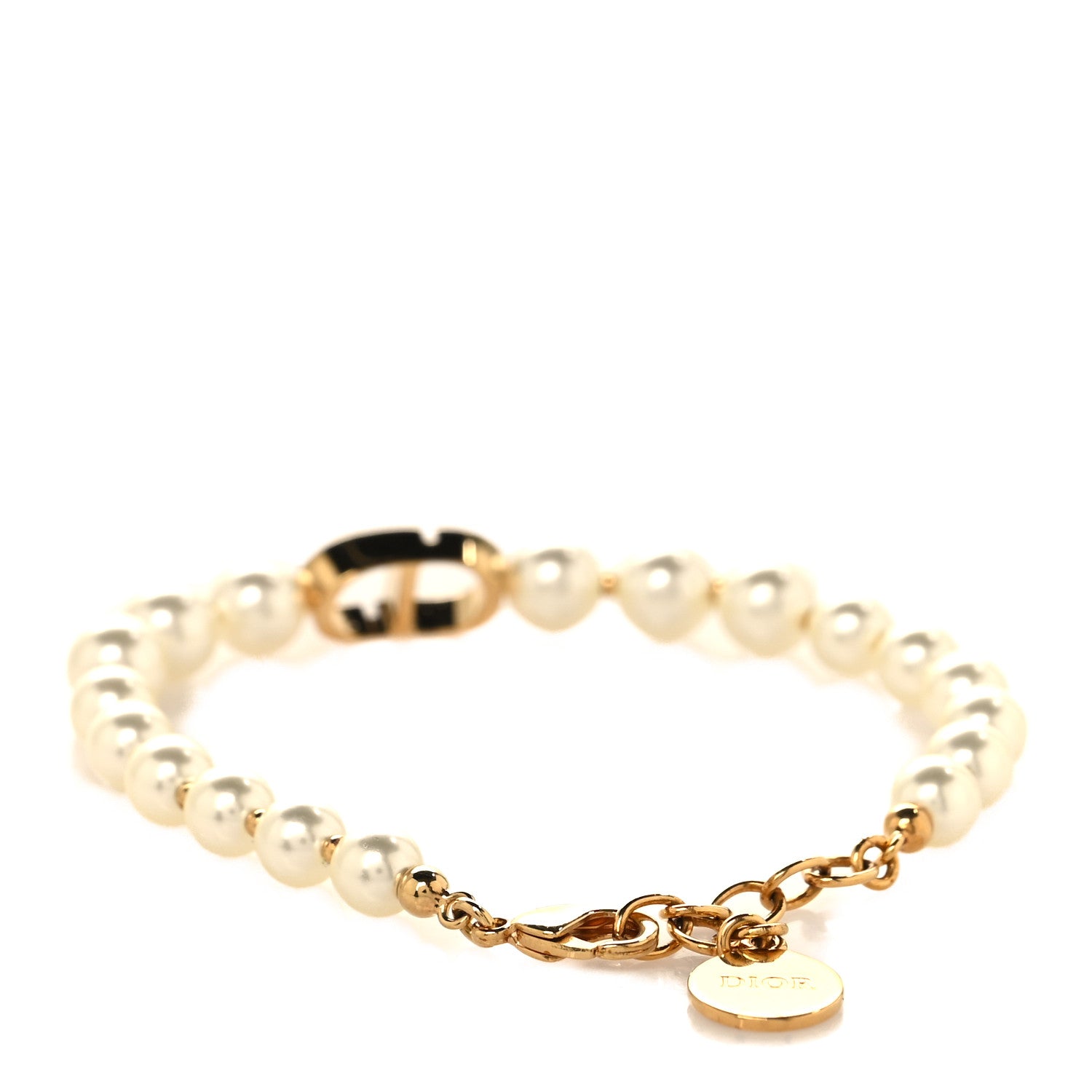 Christian Dior Pearl 30 Montaigne Bracelet Gold 3 of 5