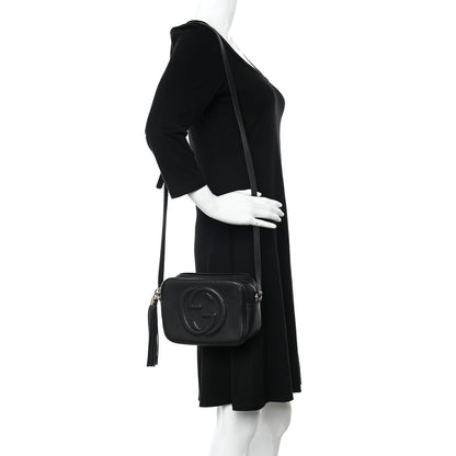Gucci Pebbled Calfskin Small Soho Disco Bag Black 2 of 16
