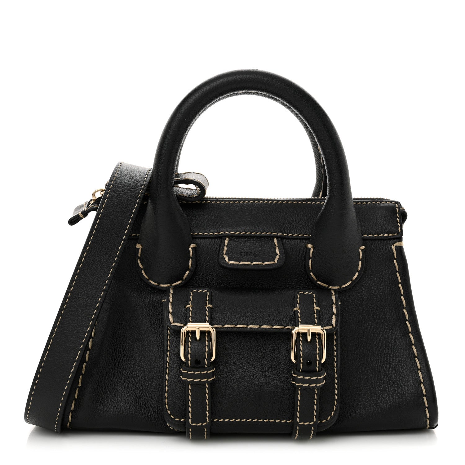 Chloe Buffalo Mini Edith Sepia Black 1 of 11
