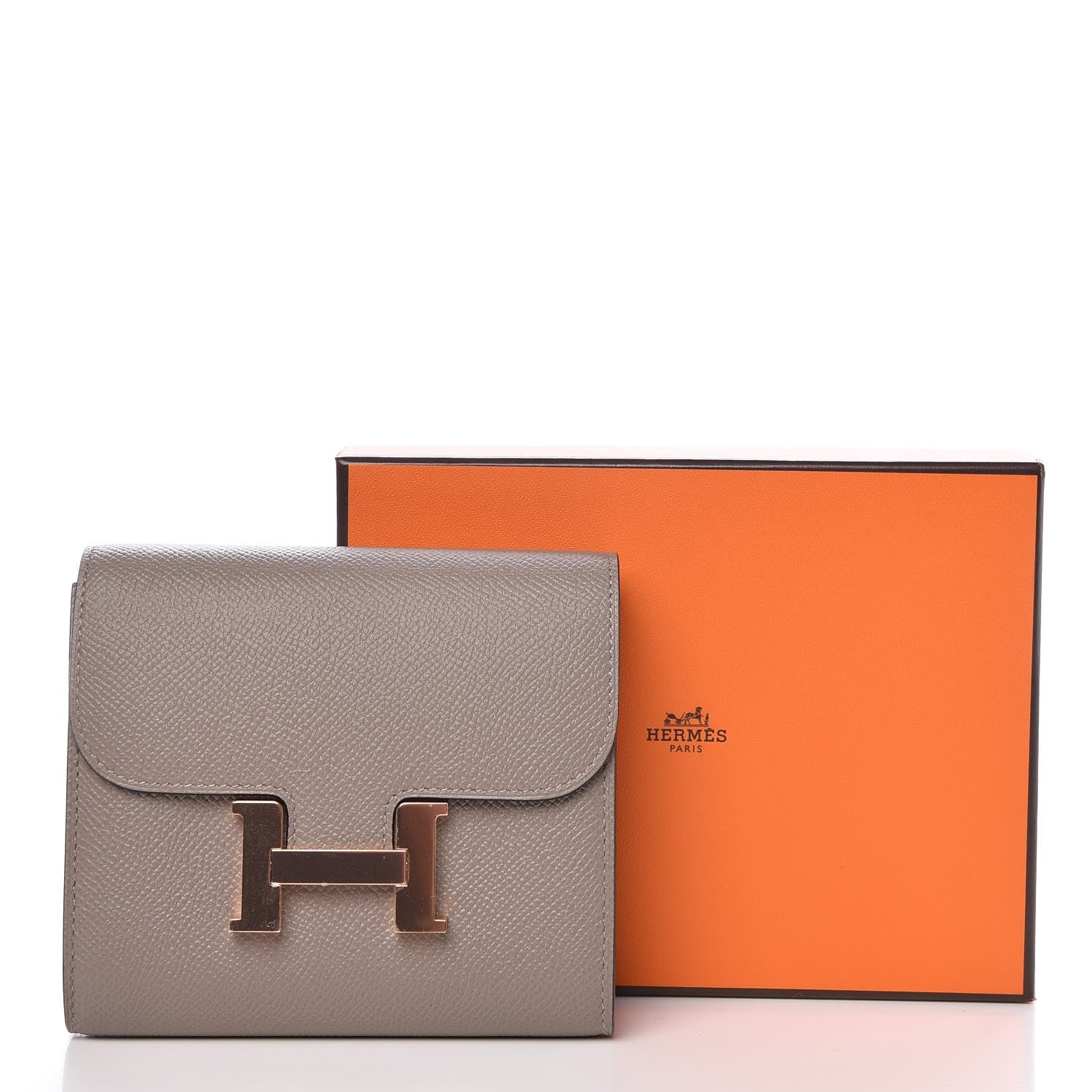 Hermes Epsom Constance Short Wallet Gris Asphalte 8 of 8