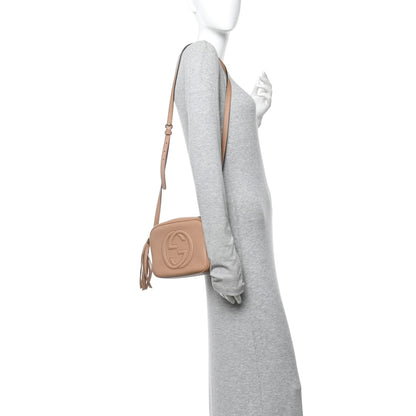 Gucci Pebbled Calfskin Small Soho Disco Bag Camelia 2 of 11