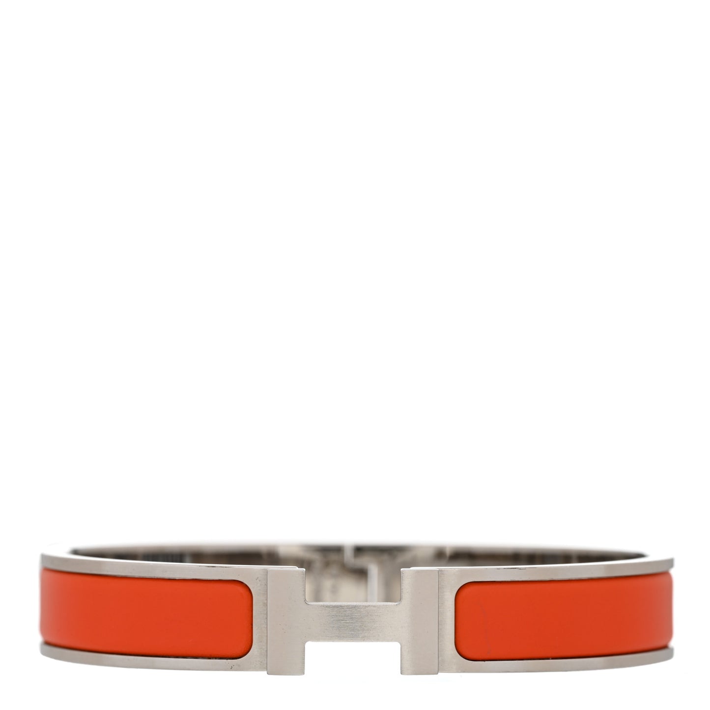 Matte Enamel Narrow Clic Clac HH Bracelet GM Orange