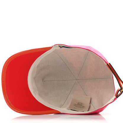 Gucci X ADIDAS Satin Trefoil Logo MC Rolly Baseball Hat Fuxia Red 6 of 10