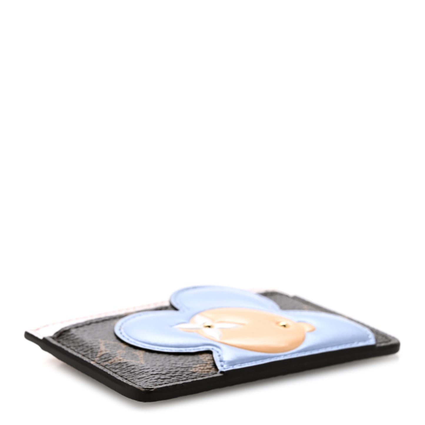 Monogram Vivienne Snowy Card Holder Pearl Blue Frost