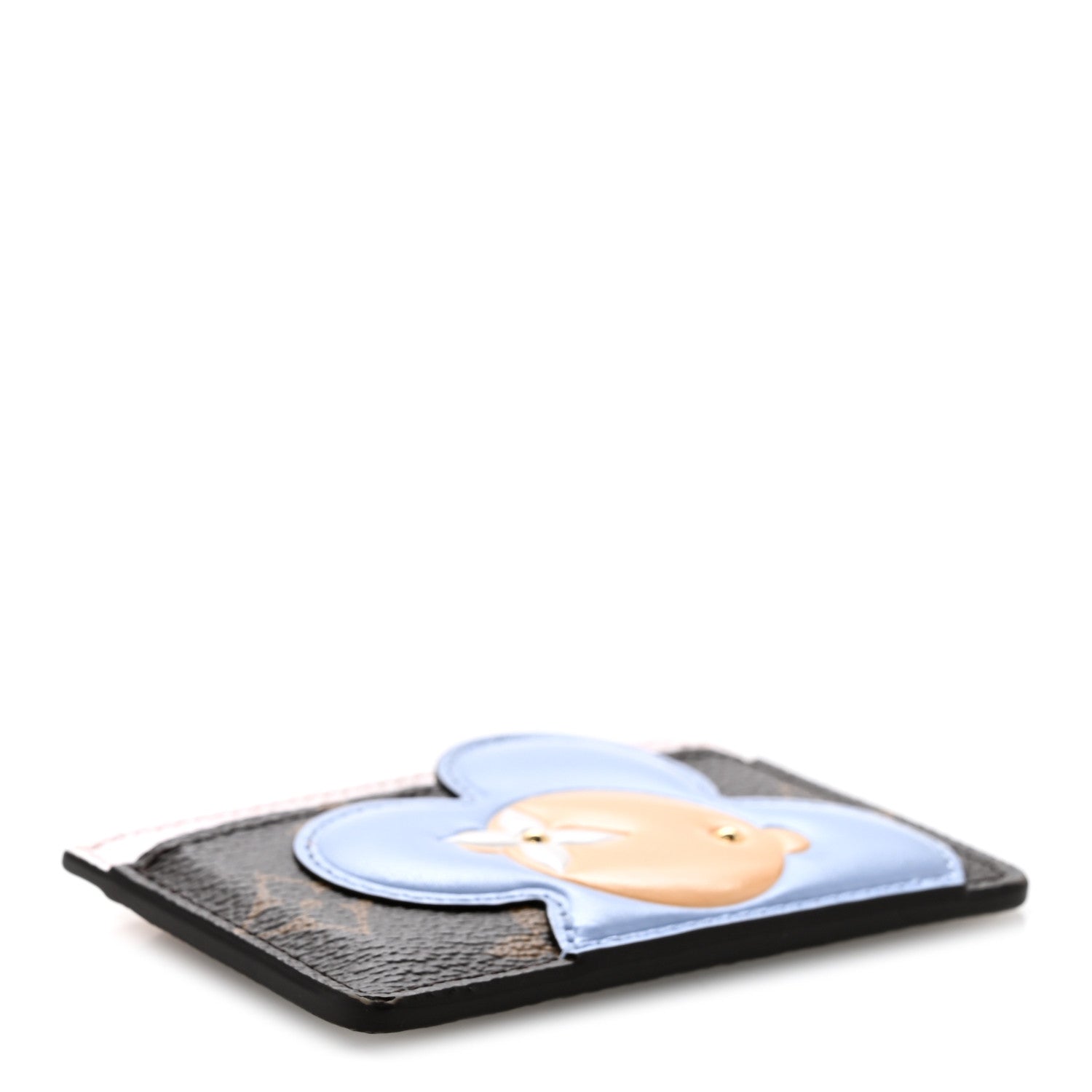 Louis Vuitton Monogram Vivienne Snowy Card Holder Pearl Blue Frost 4 of 7