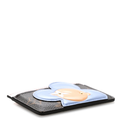 Louis Vuitton Monogram Vivienne Snowy Card Holder Pearl Blue Frost 4 of 7