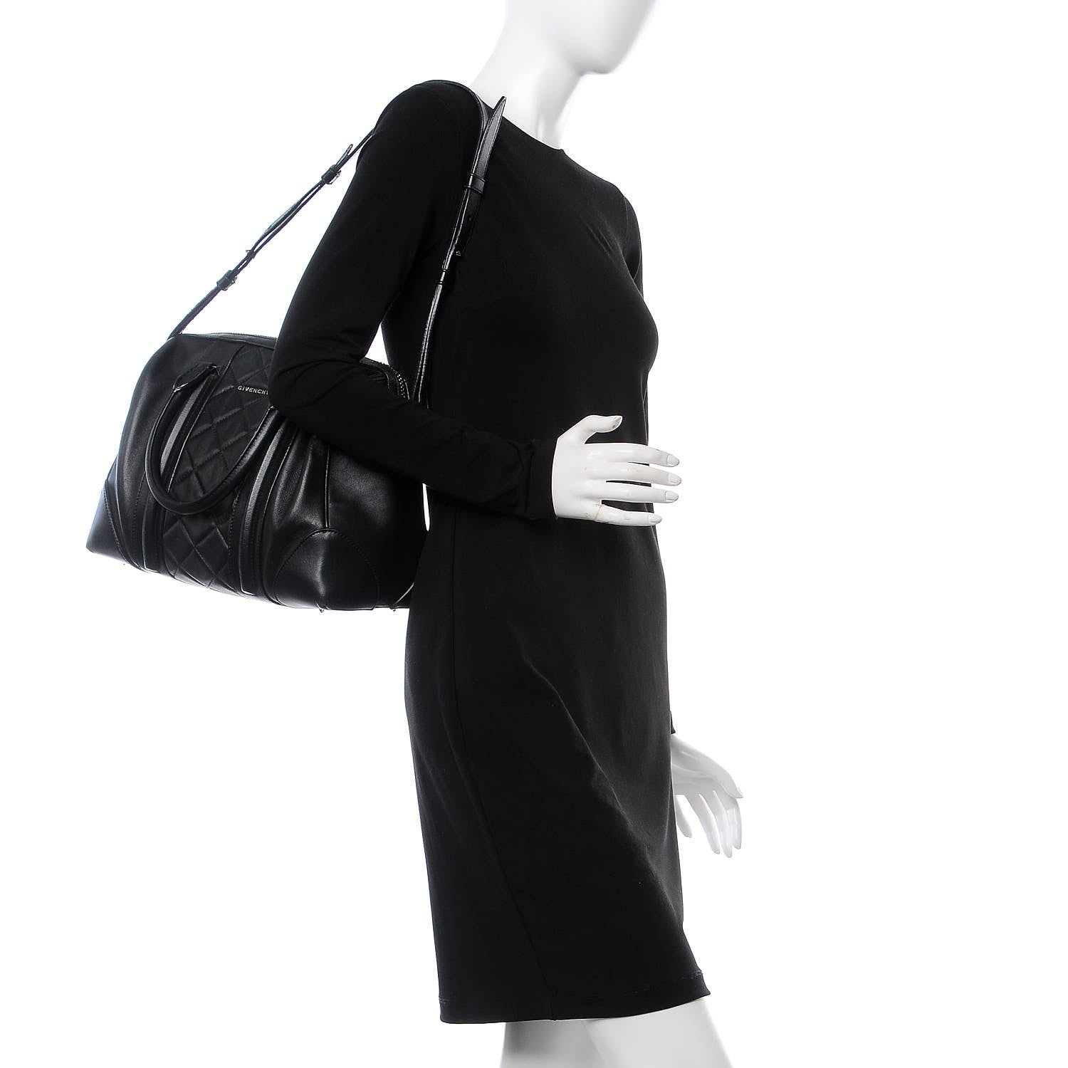 Givenchy Lambskin Quilted Large Lucrezia Black 3 of 14