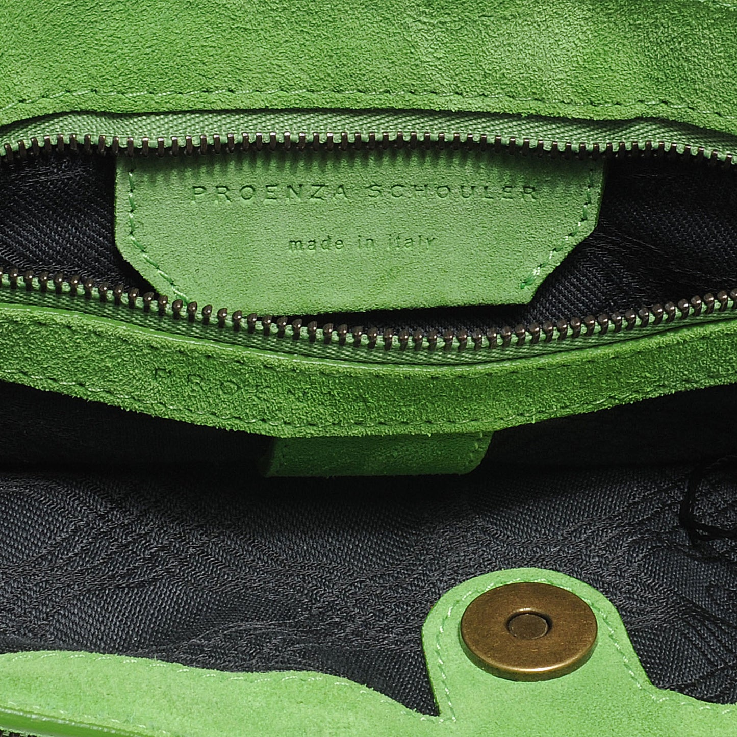 Suede PS1 Medium Satchel Tropical Green