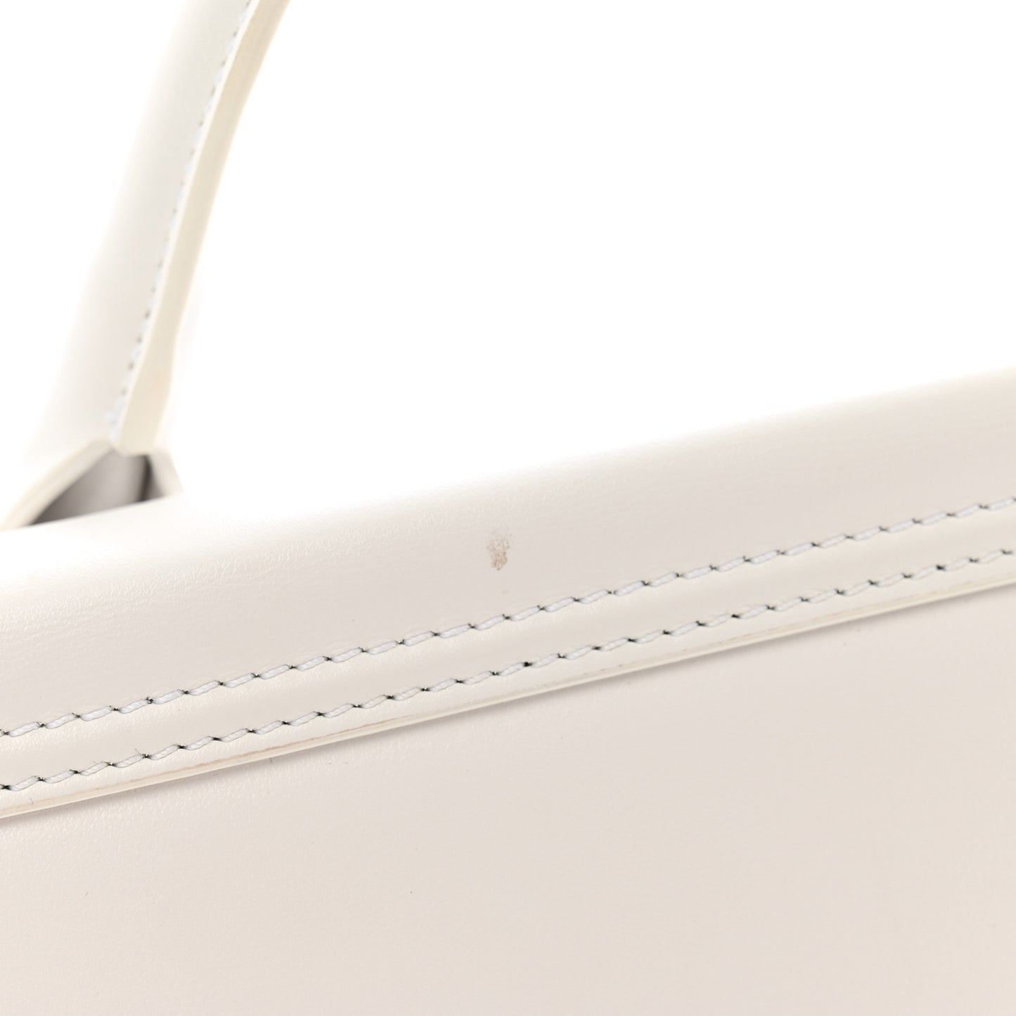 Smooth Calfskin Le Chiquito Long White