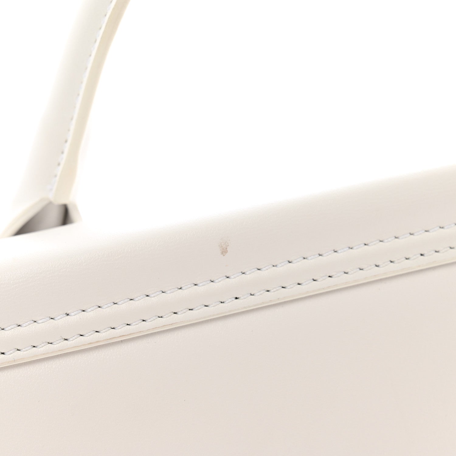Jacquemus Smooth Calfskin Le Chiquito Long White 10 of 11