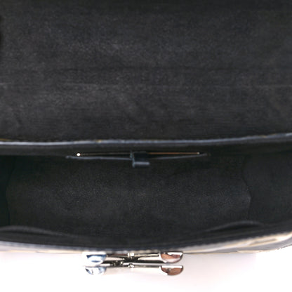 Louis Vuitton Epi Chain Flower Twist Shoulder Bag MM Black 6 of 10